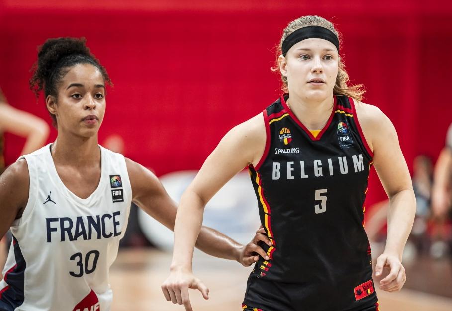 EuroBasket U18 F : la Belgique surclassée par la France (48-87) en quarts de finale