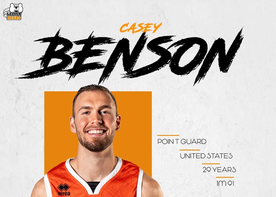 Casey Benson de retour à Louvain