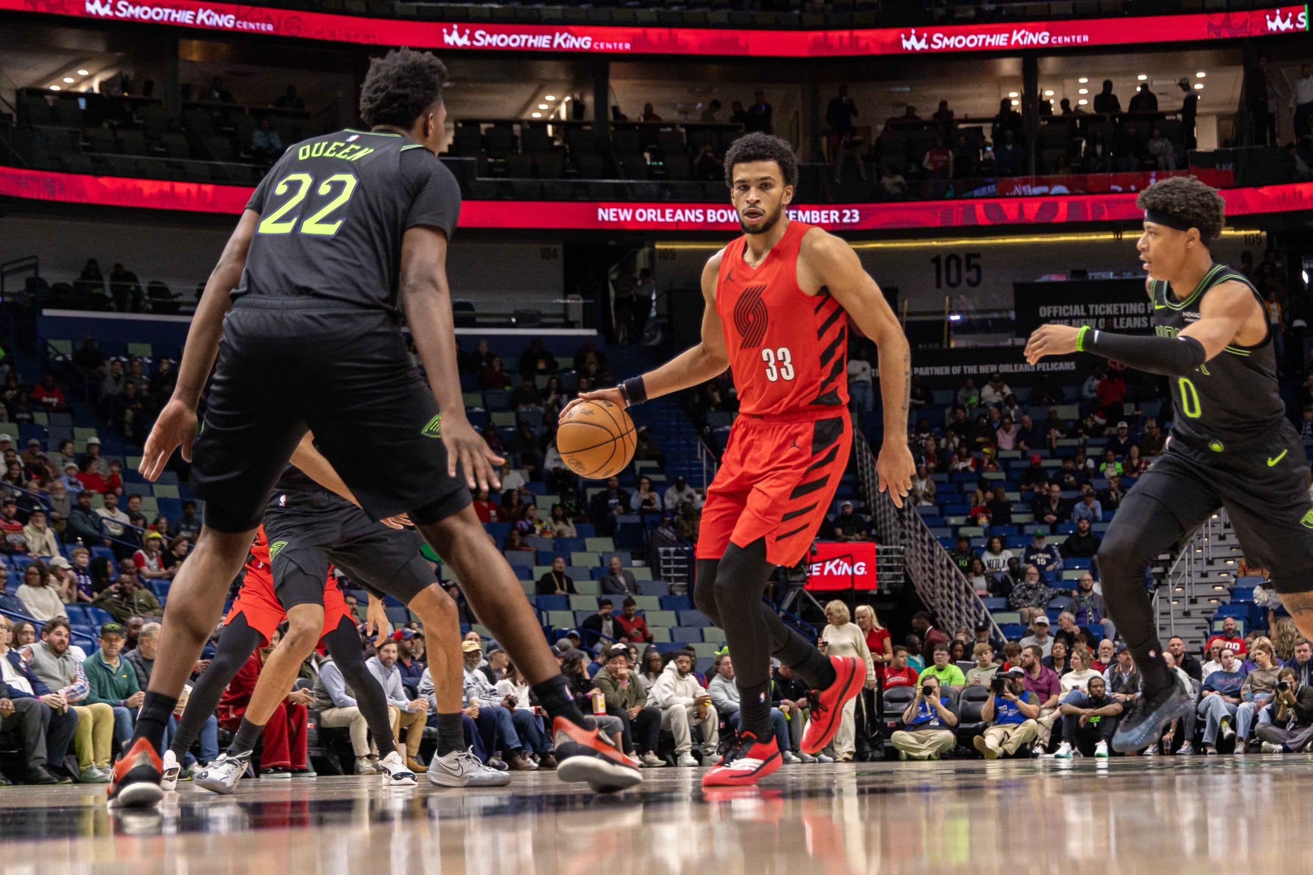 Portland s’incline lourdement à New Orleans, 15 points pour Toumani Camara